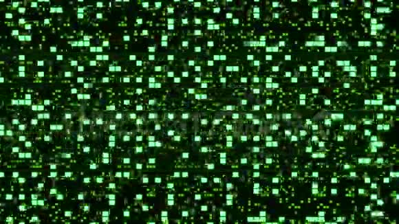 绿色随机发光瓷砖透视表面视频的预览图