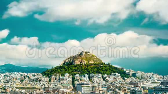 雅典和利卡贝图斯山的城市景观视频的预览图