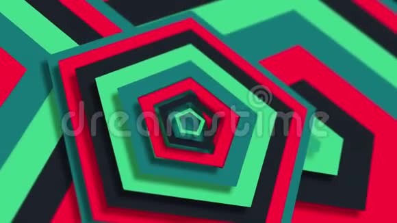 计算机生成的网络现代背景五颜六色的图案3D绘制抽象几何形状视频的预览图