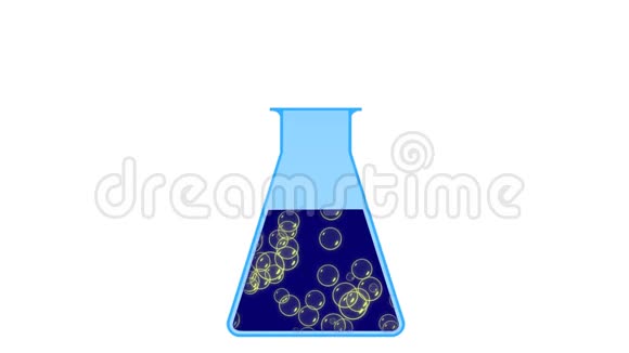 化学反应容器中的动态化学反应视频的预览图