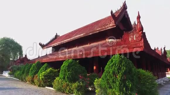 缅甸曼德勒皇家宫殿视频的预览图