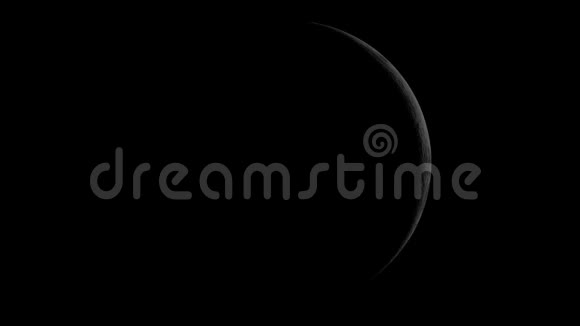 月相有阴影和光线的月球相视频的预览图