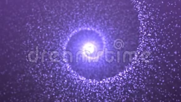 来自辉光圈和粒子的抽象粒子光隧道视频的预览图