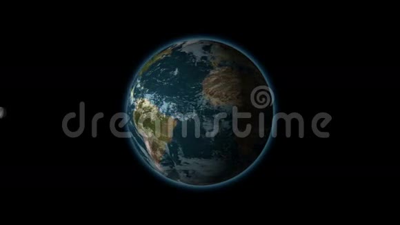 月球在地球轨道上的旋转黑色BG阿尔法视频的预览图