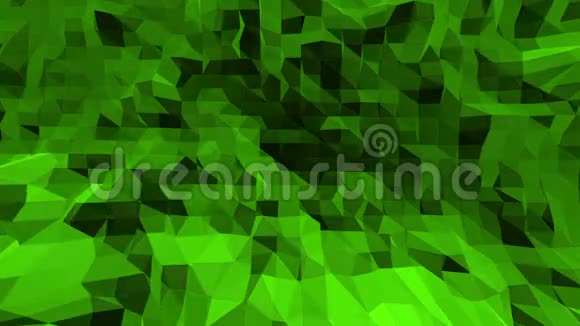 绿色低聚背景振动摘要低聚表面作为CG背景在时尚的低聚设计多边形视频的预览图