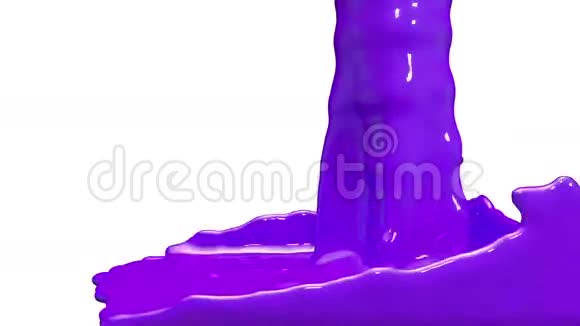 动画紫罗兰汽车油漆浇注和填充屏幕阿尔法通道包括使用卢马哑光3D渲染视图7视频的预览图