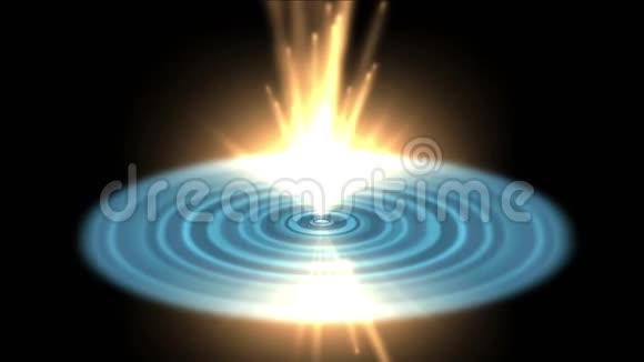宇宙星系爆炸光科幻环粒子波纹能量视频的预览图