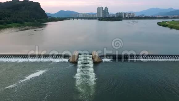 韩国庆南米阳河空中观景台视频的预览图