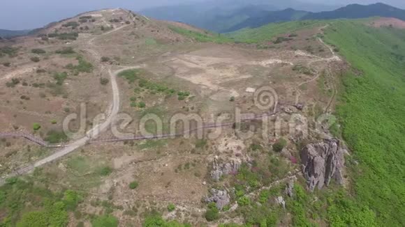 韩国仰山亚洲崇山峻岭景观视频的预览图