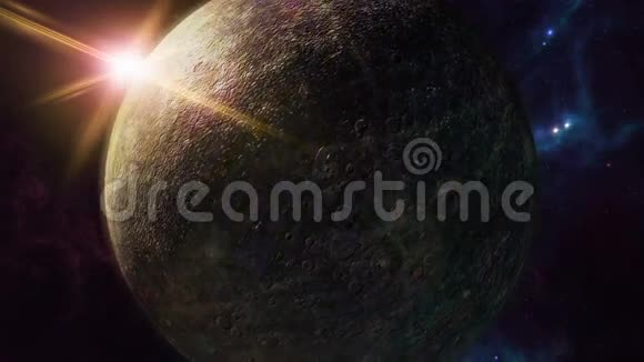 动画水银生肖星座符号和行星3D绘制4K视频的预览图
