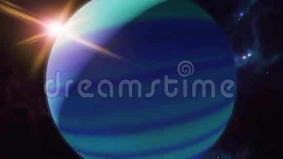 动画海王星十二生肖星座符号和行星3D绘制4K视频的预览图