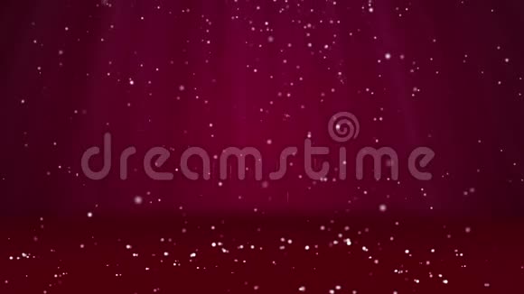 降雪表面沉降红色冬季背景作为广告或标志的地方圣诞节或新年视频的预览图