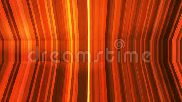 广播闪烁垂直弯曲高科技条纹橙色抽象循环4K视频的预览图