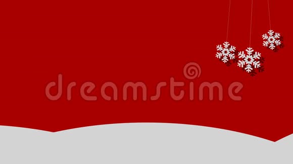 雪矢圣诞背景雪花串视频的预览图