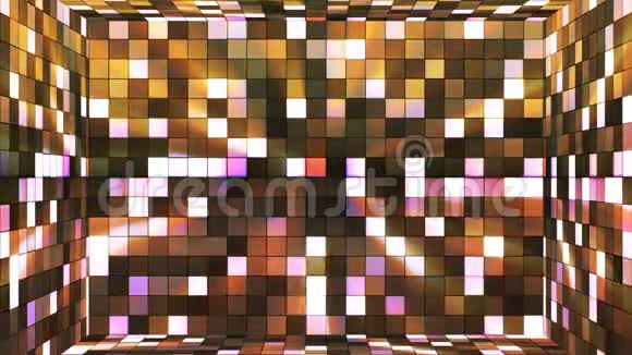 广播闪烁高科技壁球室棕色抽象可循环4K视频的预览图
