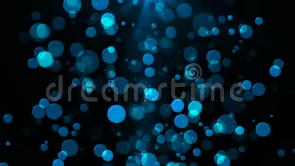 抽象背景与闪烁的水下气泡视频的预览图