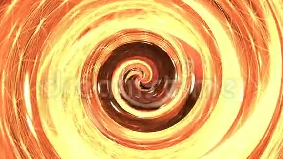 橙色和红色催眠螺旋环视频的预览图
