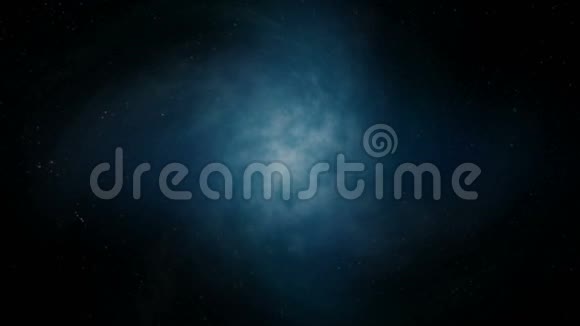 4K动画黑暗抽象背景银河宇宙空间与颗粒星和照明元素视频的预览图