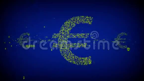 二元欧元符号EU视频的预览图