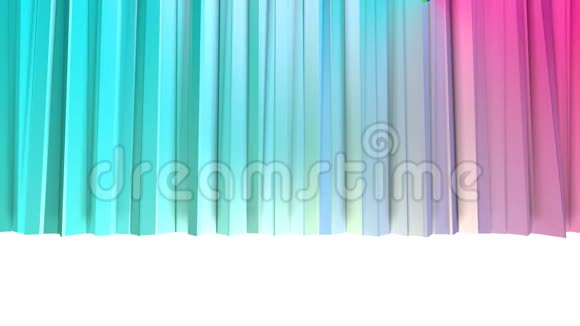 抽象简单的蓝色粉红色低聚三维窗帘作为有趣的环境移动的软低多运动背景视频的预览图
