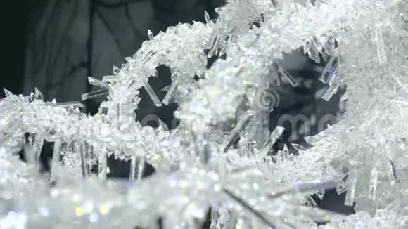 冰冻的冬季背景视频的预览图