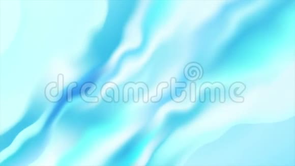 蓝白平滑流体波视频动画视频的预览图