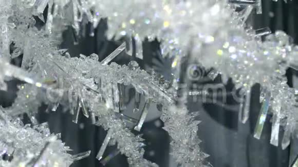冰冻的冬季背景视频的预览图