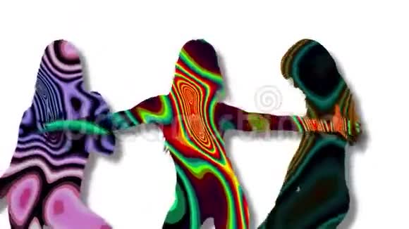 跳舞的女孩剪影视频的预览图