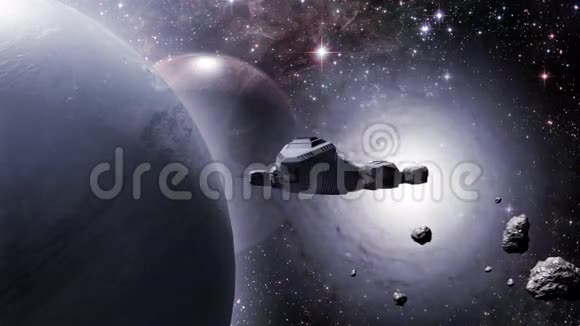 太空飞船从星际之门飞出来视频的预览图