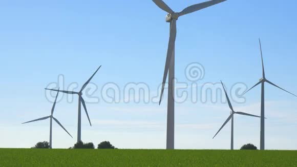 电力生产生态动力风力涡轮机用风力机视频的预览图