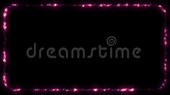 圣诞灯架闪烁点色粉红色视频的预览图