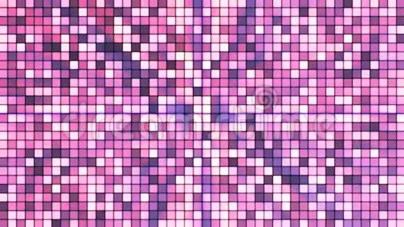 广播闪烁高科技立方体紫色抽象循环4K视频的预览图