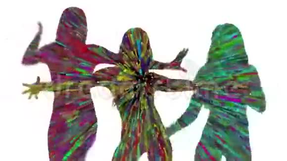 跳舞的女孩剪影4k视频的预览图