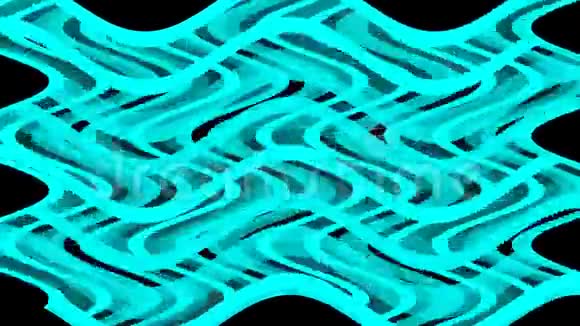 蓝色行波抽象背景视频的预览图