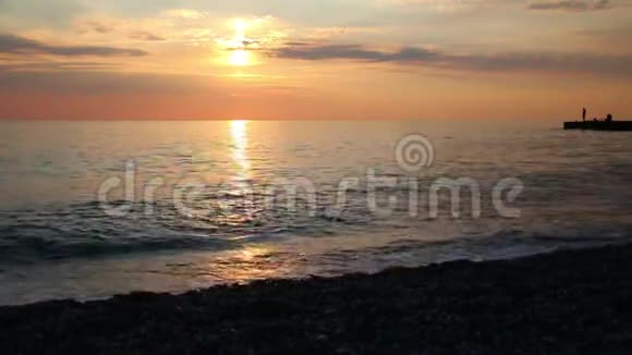 海上日落景色视频的预览图