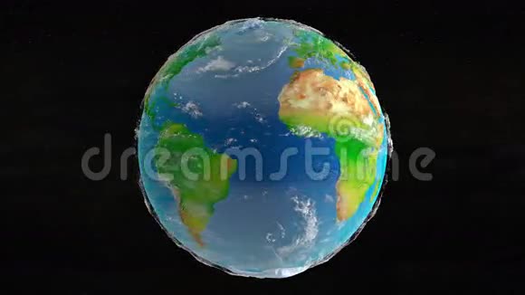 地球在外空间背景4K视频的预览图