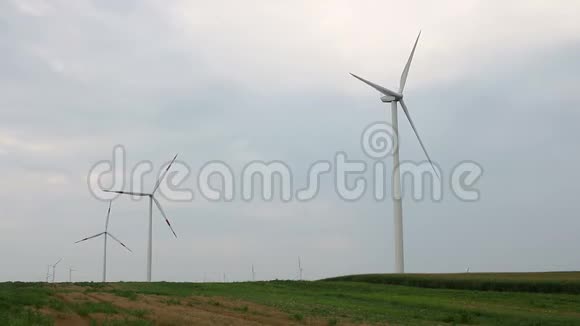风力发电机绿色能源视频的预览图