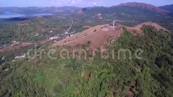 从空中俯瞰科伦城巴拉望布桑加岛菲律宾视频的预览图