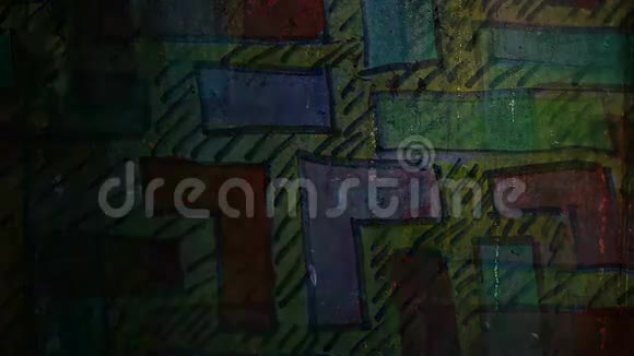视频运动涂鸦迷宫俄罗斯方块装饰视频的预览图