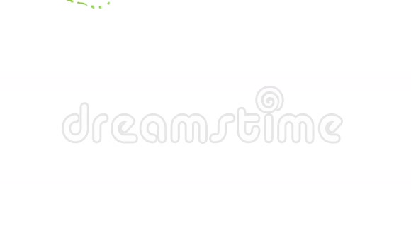 绿色油漆在清晰的白色背景上形成一个圆圈阿尔法哑光全高清CG三维渲染元素运动图形7视频的预览图