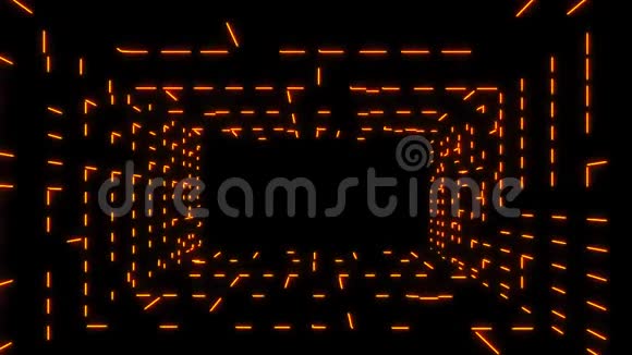 橙色电气网格室环境图形元素视频的预览图