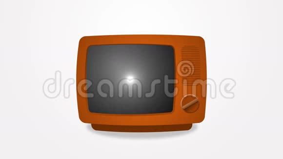 带绿色屏幕的旧电视动画43840x2160视频的预览图