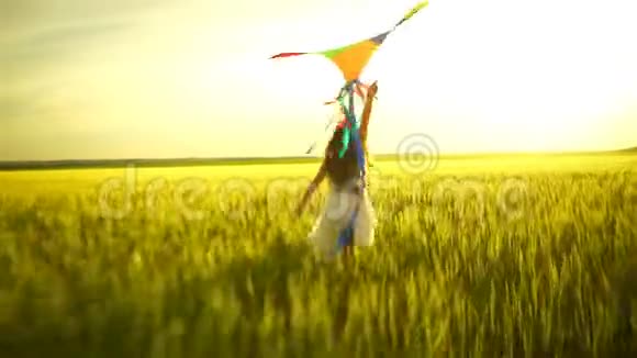 女孩带着风筝到处跑视频的预览图