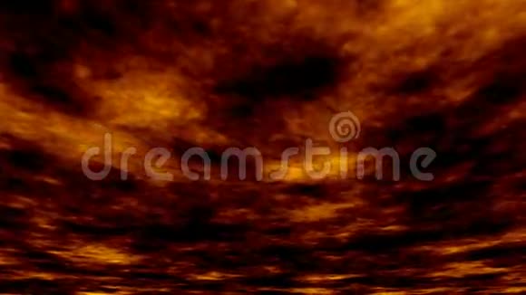 火热的晚霞天空动画视频的预览图