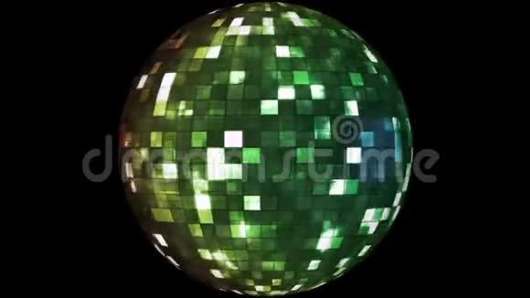火光高科技小方块旋转地球多种颜色公司阿尔法垫可循环4K视频的预览图