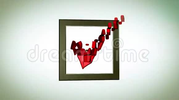 复选框与红色V抽象动画视频的预览图