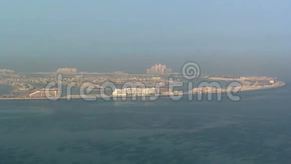 迪拜人工岛棕榈景观视频的预览图