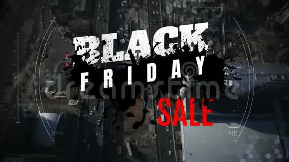 数字生成的黑色星期五销售视频视频的预览图