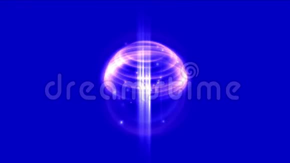 抽象光信号球环空能量射线技术科学空间背景视频的预览图