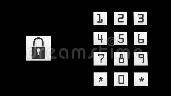 输入密码4k大锁打开技术背景视频的预览图